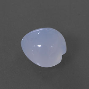 Calcedonia azul natural de 2,88 ct, transparente, transparente / translúcido