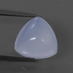 Calcedonia azul natural de 3,44 ct, transparente, transparente / translúcido