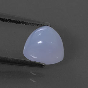 Calcedonia azul natural de 2,25 ct, transparente, transparente / translúcido