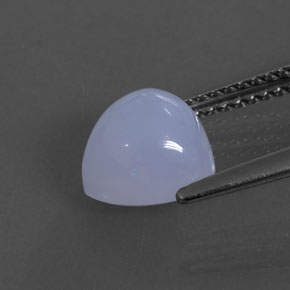 Calcedonia azul natural de 2,25 ct, transparente, transparente / translúcido