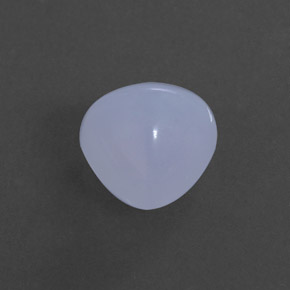 Calcedonia azul natural de 2,15 ct, transparente, transparente / translúcido