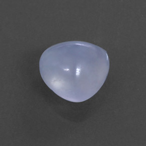 Calcedonia azul natural de 1,74 ct, transparente, transparente / translúcido