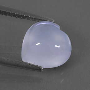 Calcedonia azul natural de 2,27 ct, transparente, transparente / translúcido