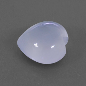 Calcedonia azul natural de 2,27 ct, transparente, transparente / translúcido