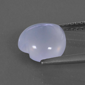 Calcedonia azul natural de 2,27 ct, transparente, transparente / translúcido