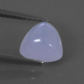 Calcedonia azul natural de 1,69 ct, transparente, transparente / translúcido