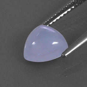 Calcedonia azul natural de 1,69 ct, transparente, transparente / translúcido
