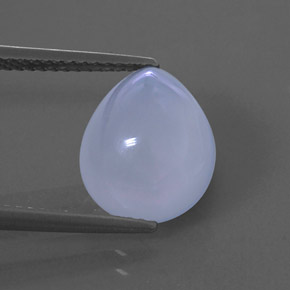 Calcedonia azul natural de 4,94 ct, transparente, transparente / translúcido
