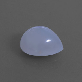 Calcedonia azul natural de 3,45 ct, transparente, transparente / translúcido