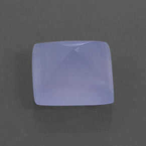 Calcedonia azul natural de 5,68 ct, transparente, transparente / translúcido