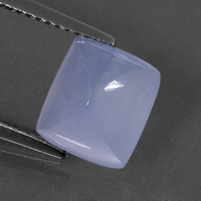 Calcedonia azul natural de 2,93 ct, transparente, transparente / translúcido