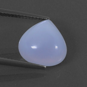 Calcedonia violeta natural de 5,61 ct, transparente, transparente / translúcido