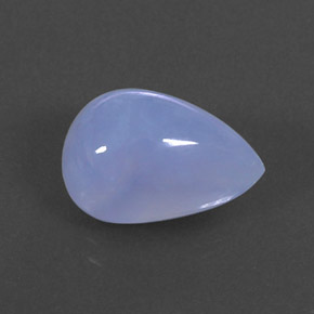 Calcedonia azul natural de 5,49 ct, transparente, transparente / translúcido