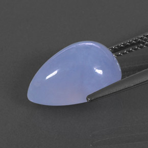Calcedonia azul natural de 5,49 ct, transparente, transparente / translúcido
