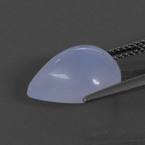 Calcedonia azul natural de 5,59 ct, transparente, transparente / translúcido