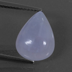Calcedonia azul natural de 4,72 ct, transparente, transparente / translúcido