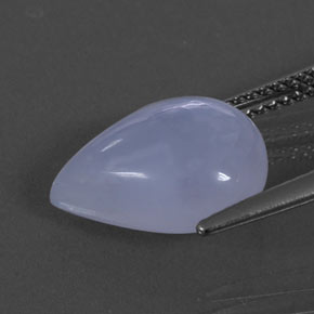 Calcedonia azul natural de 4,72 ct, transparente, transparente / translúcido