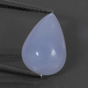 Calcedonia azul natural de 4,73 ct, transparente, transparente / translúcido