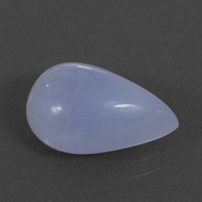 Calcedonia azul natural de 4,73 ct, transparente, transparente / translúcido