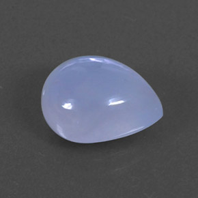 Calcedonia azul natural de 2,58 ct, transparente, transparente / translúcido