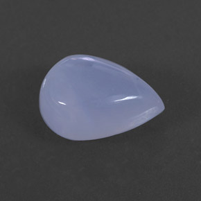 Calcedonia azul natural de 4,53 ct, transparente, transparente / translúcido