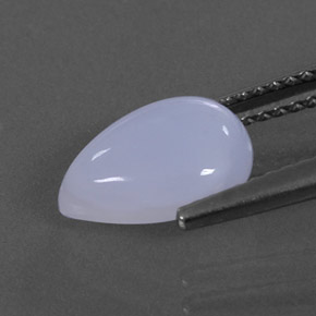Calcedonia azul natural de 1,94 ct, transparente, transparente / translúcido
