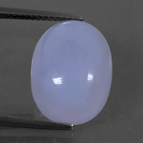 Calcedonia azul natural de 10,59 ct, transparente, transparente / translúcido