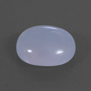 Calcedonia azul natural de 4,62 ct, transparente, transparente / translúcido