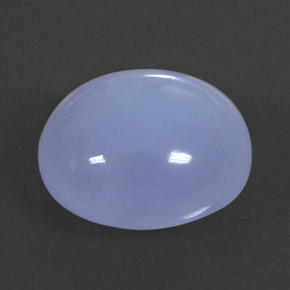 Calcedonia azul natural de 8,91 ct, transparente, transparente / translúcido