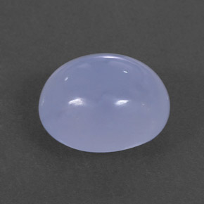 Calcedonia azul natural de 4,57 ct, transparente, transparente / translúcido