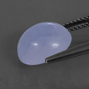 Calcedonia azul natural de 4,57 ct, transparente, transparente / translúcido