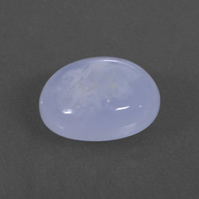 Calcedonia azul natural de 3,52 ct, transparente, transparente / translúcido