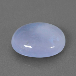 Calcedonia azul natural de 2,82 ct, transparente, transparente / translúcido