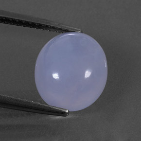Calcedonia azul natural de 3,61 ct, transparente, transparente / translúcido