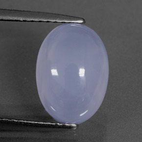 Calcedonia azul natural de 3,03 ct, transparente, transparente / translúcido
