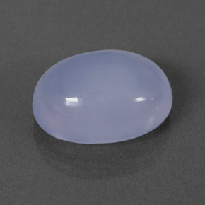 Calcedonia azul natural de 3,03 ct, transparente, transparente / translúcido