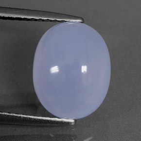 Calcedonia azul natural de 4,04 ct, transparente, transparente / translúcido