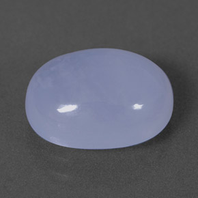 Calcedonia azul natural de 4,08 ct, transparente, transparente / translúcido