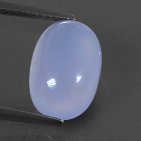Calcedonia azul natural de 3,98 ct, transparente, transparente / translúcido