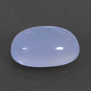 Calcedonia azul natural de 3,98 ct, transparente, transparente / translúcido