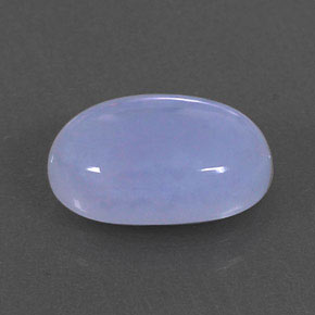 Calcedonia azul natural de 2,87 ct, transparente, transparente / translúcido