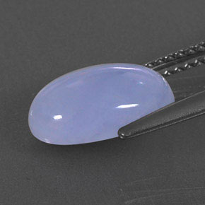 Calcedonia azul natural de 2,87 ct, transparente, transparente / translúcido