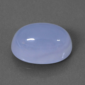 Calcedonia azul natural de 3,65 ct, transparente, transparente / translúcido