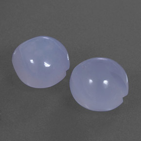 Gemas de calcedonia azul natural de 5,96 ct, transparente, transparente / translúcido