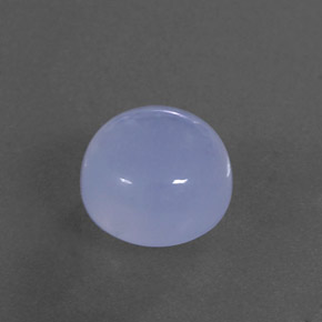 Calcedonia azul natural de 5,12 ct, transparente, transparente / translúcido