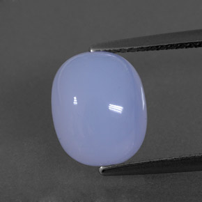 Calcedonia azul natural de 3,55 ct, transparente, transparente / translúcido