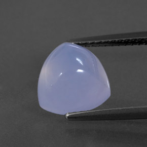 Calcedonia azul natural de 3,31 ct, transparente, transparente / translúcido