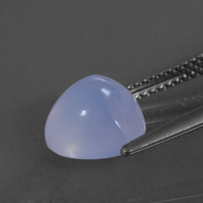Calcedonia azul natural de 3,31 ct, transparente, transparente / translúcido