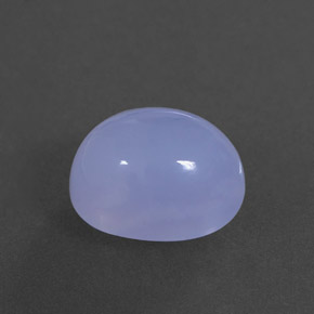 Calcedonia azul natural de 3,63 ct, transparente, transparente / translúcido