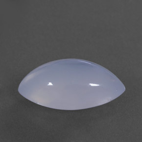 Calcedonia azul natural de 3,10 ct, transparente, transparente / translúcido